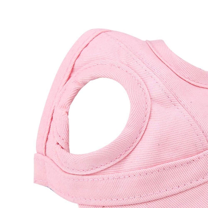 Tnfeeon Pet Baseball, Dog Cat Outdoor Sunbonnet with Ear Holes Adjustable Ste Summer Pet Parent Child Hat(S) - Image 3